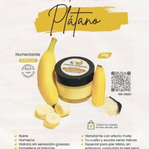 Mantequilla facial de plátano